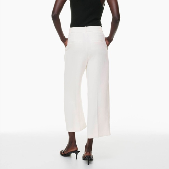 Aritzia Wilfred Effortless Cropped Pants in light birch size 4 - Picture 4 of 7